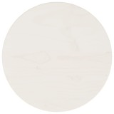 VidaXL Blat de masă, alb, &Oslash;30x2,5 cm, lemn masiv de pin