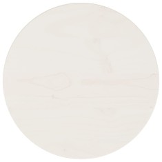 vidaXL Blat de masă, alb, &Oslash;30x2,5 cm, lemn masiv de pin