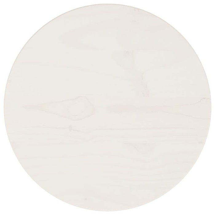 vidaXL Blat de masă, alb, &Oslash;30x2,5 cm, lemn masiv de pin