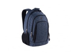 Ghiozdan ergonomic pentru scoala,model Classic Cationic Blue,43x32x20 cm