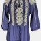 Bluza tip ie dama B23, albastru , marimea 2XL