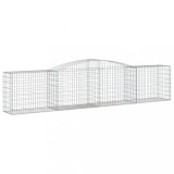 Cumpara ieftin Cos gabion arcuit 400x50x80/100 cm fier galvanizat