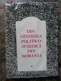 Din gandirea politico-juridica din Romania Ioan Ceterchi Vol I