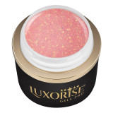 Cumpara ieftin Gel UV Constructie Unghii RevoFlex LUXORISE 15ml, Peach Glitz