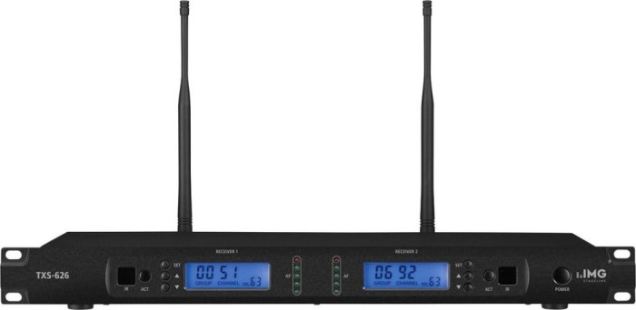 Microfon UHF PLL TXS-626 receptor dublu fara microfoane