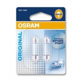 Set 2 Becuri 12V C10w Original Blister Osram 96345 6411-02B