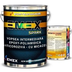 Pachet Vopsea IntermediaraEpoxy-Poliamidica &ldquo;Emex Spark&rdquo; - Rosu-Oxid - Bid. 6 Kg + Intaritor 0.84 Kg