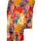 Fular casmir dama F, Dacali, mov/rosu, 180 x 70 cm