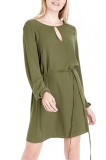 Cumpara ieftin R719-120 Rochie scurta cu maneci lungi si decolteu rotund