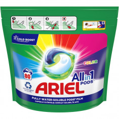 Detergent de rufe capsule Ariel All in One PODS Color, 80 spalari