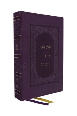 KJV Bible, Giant Print Thinline Bible, Vintage Series, Leathersoft, Purple, Red Letter, Comfort Print: King James Version: King James Version foto