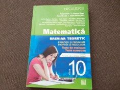 MATEMATICA PENTRU CLASA A X A PETRE SIMION EXERCITII SI PROBLEME REZOLVATE BREVIAR TEORETIC