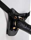 Strap-On Designer Deluxe, Negru, 19 cm