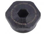 Capac protecție PG13,5 IP68 negru poliamidă
