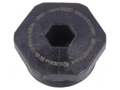 Capac de Protecție Negru PG7 IP68 Poliamidă foto