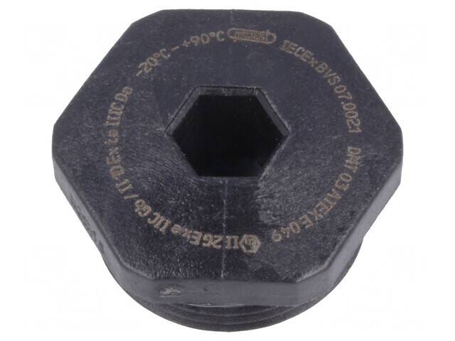 Capac protecție PG13,5 IP68 negru poliamidă
