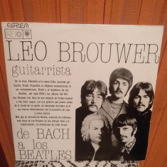 -Y- Leo Brouwer ?? De Bach A Los Beatles DISC VINIL foto