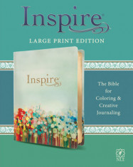 Inspire Bible Large Print NLT (Leatherlike, Multicolor): The Bible for Coloring &amp;amp; Creative Journaling foto