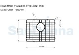 Gratar protectie chiuveta SanDonna GRID HD5040R, 50x40