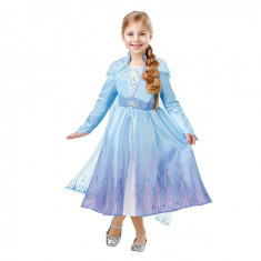 Costum Disney Deluxe Elsa, Regatul de gheata 2, Frozen 2, marime M, 5-6 ANI foto
