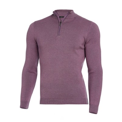 Pulover bărbați slim lila PL017 foto