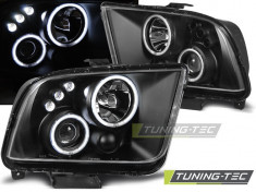 Faruri compatibile cu Ford MUSTANG 04-09 ANGEL EYES Negru foto