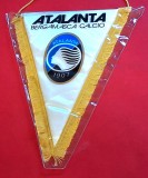 Fanion fotbal - ATALANTA BERGAMO (Italia) - folie de protectie si dimensiuni mari 35X23 cm