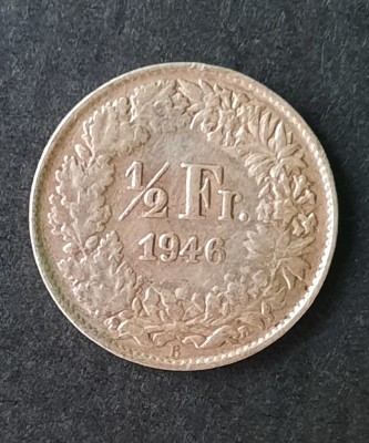 1/2 Franc 1946, Elvetia - A 3306 foto