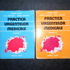 Roman Vlaicu - Practica urgentelor medicale 2 volume (1978, editie cartonata)