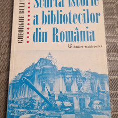 Scurta istorie a bibliotecilor din Romania Gheorghe Buluta
