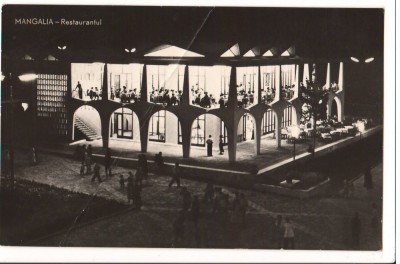 CPI B 11311 CARTE POSTALA -MANGALIA. RESTAURANTUL NOAPTEA, RPR foto