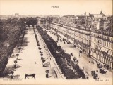 Litografie Panorama de la Rue de Rivoli