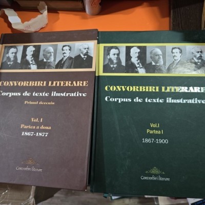 Convorbiri literare. Corpus de texte ilustrative volumul 1 partea 1+2 foto