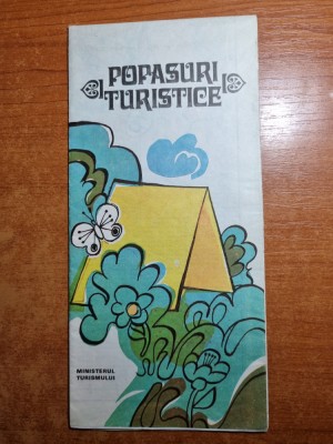 romania - popasuri turistice - din anul 1981 - dimensiunii 66/46 cm foto
