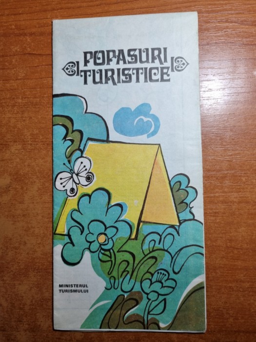 romania - popasuri turistice - din anul 1981 - dimensiunii 66/46 cm