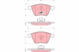 TRW GDB1607 COTEC set placute frana,frana disc