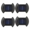 Set 4 lampi LED solare cu lumina bidirectionala pentru garduri, scari exterioare, senzor de lumina calda