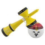 Kendama X Originala, Profesionala, Big Cups V2, Model Rege Super Sticky Legendary Cupe Mari, Rulment Metalic cu Ata 55 cm