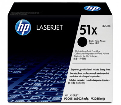 Toner Imprimanta HP 51X Negru Original LaserJet (Q7551X) foto