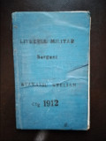 Livretul Militar Sergent Atanasiu Stelian Ctg 1912