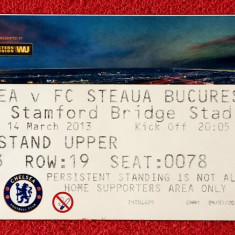 Bilet meci fotbal CHELSEA LONDRA-STEAUA Bucuresti (Europa League 14.03.2013)