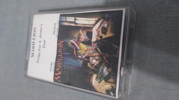CASETA AUDIO -MARILLION -SCRIPT FOR A JESTER&#039;S TEAR DE TARABA FOARTE RARA !!!