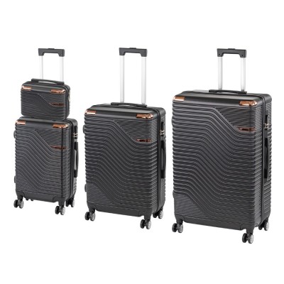 TraveLux Urban XXIV gurul&amp;oacute;s bőr&amp;ouml;nd szett fekete foto