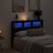 vidaXL Dulap pentru tăblie cu LED Stejar negru 140x17x102 cm 863130