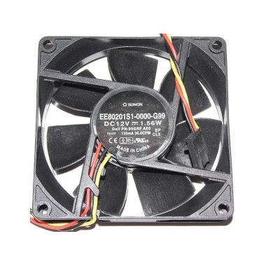 Ventilator EE80201S1-0000-G99 12V 130mA 1.56W 36.0CFM 3 fire OptiPlex 390 790 990 3010 SFF XMN4N foto