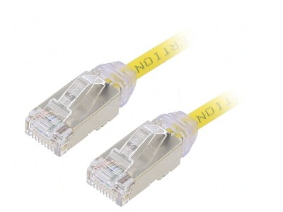 Patch Cord F/UTP TX6A 0,5m Galben 28AWG LSZH foto