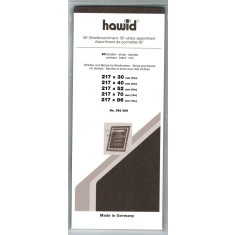 Pachet 50 straifuri HAWID, 217 x 30-86 mm, spate negru