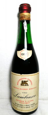 Z 38 -vin ROSU LAMBRUSCO DELL&amp;#039;EMILIA ROMAGNA, recoltare 1966. CL 72, GR 11,6 foto