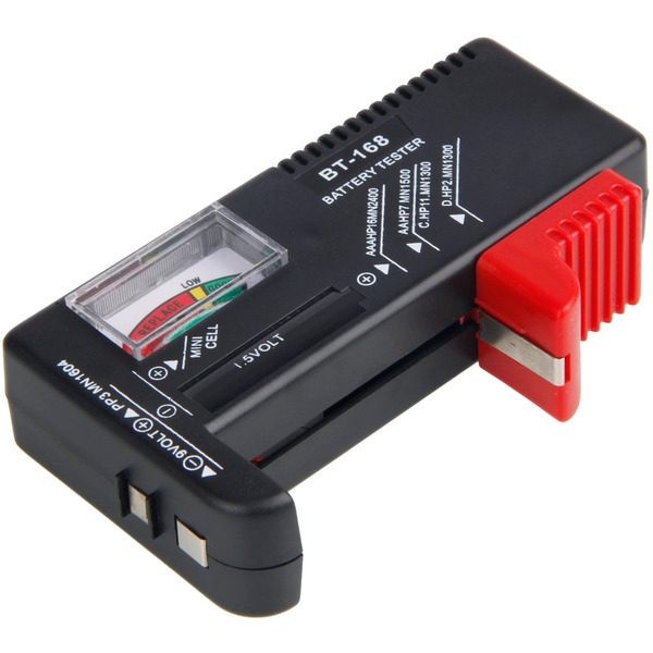 Tester analogic universal pentru baterii intre 1.5 si 9V, BT-168