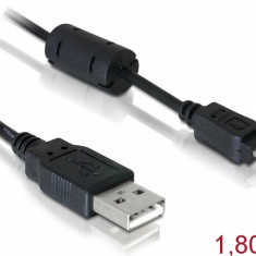 Cablu USB pentru camera Nikon 8 pini UC-E6 1,83m, Delock 82414